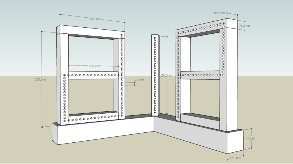 Plan-coté-sur-Sketchup